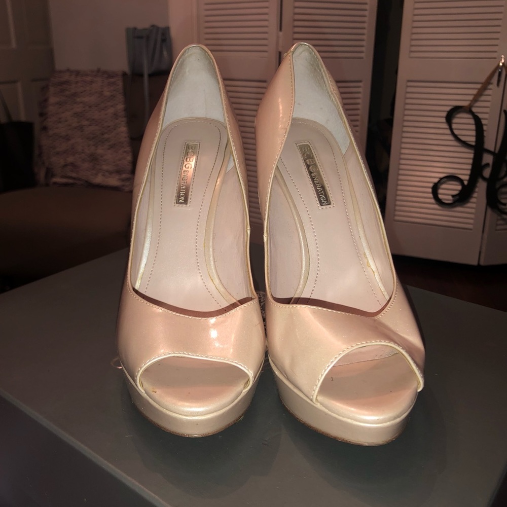 BCBG Blush Pink Platform Heels
